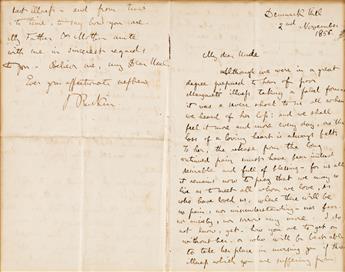 RUSKIN, JOHN. Autograph Letter Signed, JRuskin, to My dear Uncle,